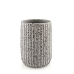AWD Interior Ποτήρι Οδοντόβουρτσας Avilla Stoneware 8X8X10.5Cm Awd02191836