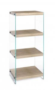 Bizzotto Kenya Ραφιέρα Mdf/Γυάλινη 40x30x100,5