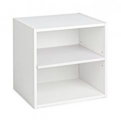 Bizzotto Color Cube Κουτί Με Ράφι Λευκό 35x29,2x35