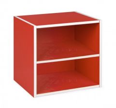 Bizzotto Color Cube Κουτί Με Ράφι Κόκκινο 35x29,2x35