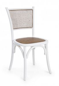Bizzotto Carrel Καρέκλα Bistro Ξύλινη Λευκή 42x45x89