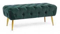 Bizzotto Giacinta Ταμπουρέ Βελούδινο Πράσινο 103x46x40