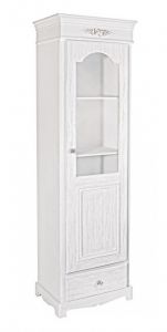 Bizzotto Blanc Βιτρίνα Ξύλινη Λευκή 50x34x170 Κωδικός: 0744191