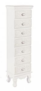 Bizzotto Clorine Συρταριέρα Λευκή 29x23x112,5 Κωδικός: 0744524