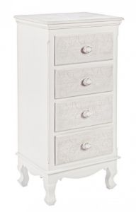 Bizzotto Clorine Συρταριέρα Λευκή 40x30x83 Κωδικός: 0744525