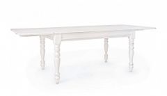 Bizzotto Colette Επεκτεινόμενο Τραπέζι Ξύλινο Αντικέ Λευκό 150x90x76