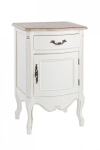 Bizzotto Justine Κομοδίνο Ξύλινο Λευκό/Μπεζ 45x35x70 Κωδικός: 0745820