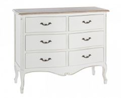 Bizzotto Justine Συρταριέρα Ξύλινη Λευκή 100x40x83 Εκ.