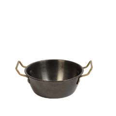 Espiel Snow Black Μπωλ Σερβιρίσματος Inox 350 ml Ø13x4 Εκ. Κωδικός: FEV410