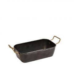 Espiel Snow Black Μπωλ Σερβιρίσματος Inox 22x10x4,5 Εκ. FEV411