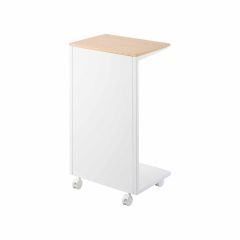 Yamazaki Βοηθητικό Τραπέζι Με Αποθηκευτικό Χώρο Λευκό Tower 31x22x55