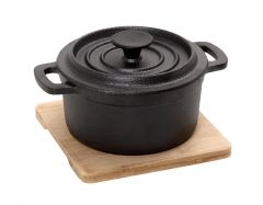 ESPIEL ΚΑΤΣΑΡΟΛΑ ΜΑΝΤΕΜΕΝΙΑ ΜΑΥΡΗ 19X15X10 ΚΩΔΙΚΟΣ: SAG106