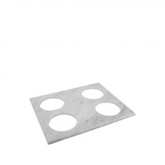 Espiel Επιφάνεια Με Οπές Μαρμάρινη Λευκή 32,5x26,5 Εκ. Κωδικός: FAV283