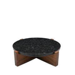 Espiel Σταντ Σερβιρίσματος Μαρμάρινο Μαύρο Φ33x9 Εκ. Κωδικός: MEB105