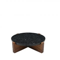 Espiel Σταντ Σερβιρίσματος Μαρμάρινο Μαύρο Φ28x7,5 Εκ. Κωδικός: MEB106