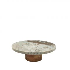 Espiel Σταντ Σερβιρίσματος Μαρμάρινο Μπεζ Φ25x7,5 Εκ. Κωδικός: MEB109