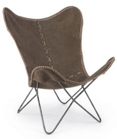 Bizzotto Gaucho Πολυθρόνα Λαδί "Πεταλούδα" 68x70x93 Κωδικός: 0746163