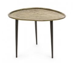 Bizzotto Karima Βοηθητικό Τραπέζι Μεταλλικό Χρυσό 55x60x45