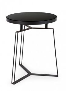 Bizzotto Zaira Βοηθητικό Τραπεζάκι Μεταλλικό Μαύρο 40x40x50