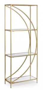 Bizzotto Elenor Ραφιέρα Μεταλλική Χρυσή 56x25x151,5