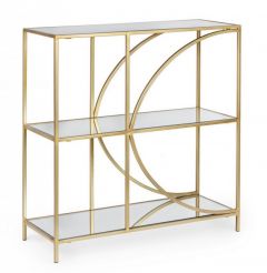 Bizzotto Elenor Ραφιέρα Μεταλλική Χρυσή 81x31x87