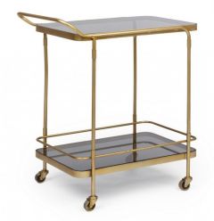 Bizzotto Orabel Τρόλεϊ Μεταλλικό Χρυσό 61,5x38,5x72