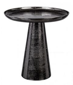 Bizzotto Kulvir Βοηθητικό Τραπέζι Αλουμινίου Αντικέ Μαύρο 35x35x41,5