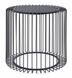 Bizzotto Kieran Βοηθητικό Τραπέζι Μεταλλικό Μαύρο 50x50x48