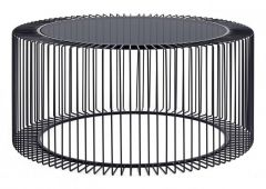 Bizzotto Kieran Τραπέζι Σαλονιού Μεταλλικό Μαύρο 80x80x38