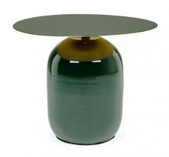 Bizzotto Nalima Βοηθητικό Τραπέζι Μεταλλικό Πράσινο 50x50x39,5