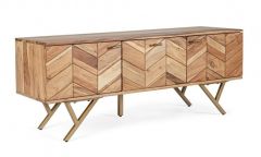 Bizzotto Raida Έπιπλο Tv Ξύλινο Natural 130x40x51