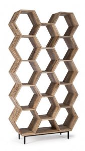 Bizzotto Wahida Βιβλιοθήκη Ξύλινη Mango Natural 100x30x186