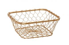 ESPIEL ΚΑΛΑΘΙ ΜΕΤΑΛΛΙΚΟ ΧΡΥΣΟ 21X21X8,5 ΚΩΔΙΚΟΣ: TAK213