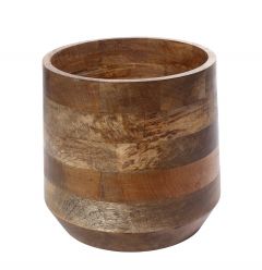 Espiel Βαθύ Δοχείο Ξύλινο Mango Καφέ 30,48x30,48 Κωδικός: GPA120