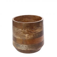 Espiel Βαθύ Δοχείο Ξύλινο Mango Καφέ 20,32x24,13 Κωδικός: GPA119