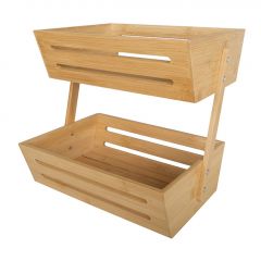 Espiel Καλαθι 2 Επιπεδων Bamboo 30,5Χ27,5Χ27,2Εκ Κωδικός: XYX209