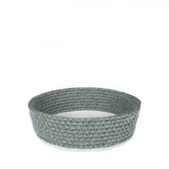 Espiel Καλάθι Από Συνθετικό Ρατάν Χακί/Λευκό Φ20x6 Εκ. Κωδικός: FEX104