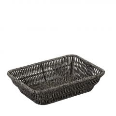 Espiel Ψωμιέρα Ψάθινη Γκρι 24x16x6 Εκ. Κωδικός: KOD202