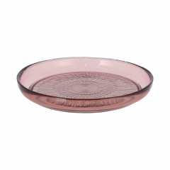 Bitz Πιάτο Γλυκού Γυάλινο Φ18 Εκ. - Kusintha Pink