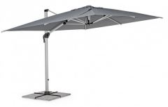 Bizzotto Ines Γωνιακή Ομπρέλα Κήπου Σκούρα Γκρι Περιστρεφόμενη 360° 400x300x259