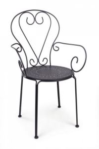 Bizzotto Etienne Καρέκλα Εξωτερικού Χώρου Ανθρακί 49x49x89