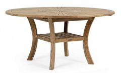 Bizzotto Maryland Τραπέζι Φαγητού Εξωτερικού Χώρου Ξύλινο Teak 155x155x76