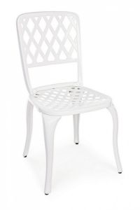 Bizzotto Faenza Καρέκλα Εξωτερικού Χώρου Αλουμινίου Λευκή 44x46x89