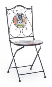 Bizzotto Paloma  Καρέκλα Εξωτερικού Χώρου Μεταλλική Μαύρη 39x47x92