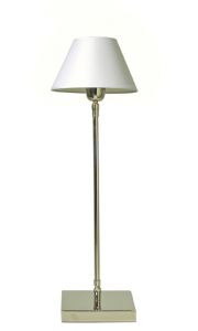 ZAROS ΕΠΙΤΡΑΠΕΖΙΟ ΦΩΤΙΣΤΙΚΟ ΜΕΤΑΛΛΙΚΟ ΛΕΥΚΟ 17X17X65 ΚΩΔΙΚΟΣ: BR462