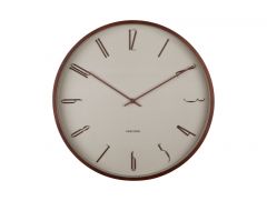 Karlsson Scandia Ρολόι Τοίχου Ξύλινο Ø40x5 I Warm Grey