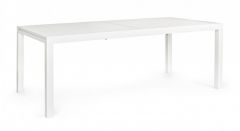 Bizzotto Hilde Επεκτεινόμενο Τραπέζι Εξωτερικού Χώρου Αλουμινίου Λευκό 200-300x100x75