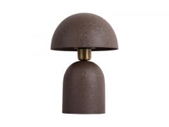 Leitmotiv Boaz Επιτραπέζιο Φωτιστικό Μεταλλικό Ø21x30 I Chocolate Brown