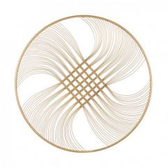 Bizzotto Zaira Διακοσμητικό Τοίχου Μεταλλικό Χρυσό 90x1,8x90