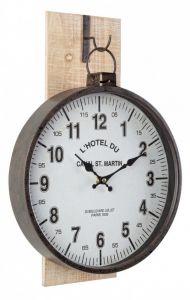 Bizzotto Ticking Ρολόι Τοίχου Μεταλλικό Λευκό 30x8x45